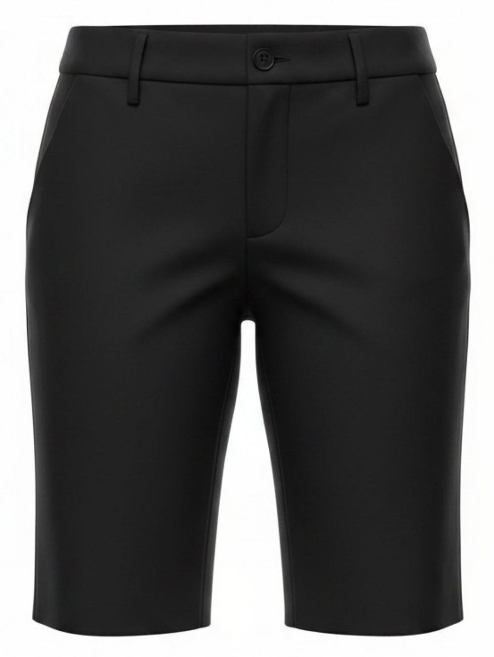 DRESS‎ BARN | Dressy Black Tailored Knee Length Walking Bermuda Chino Shorts | 4